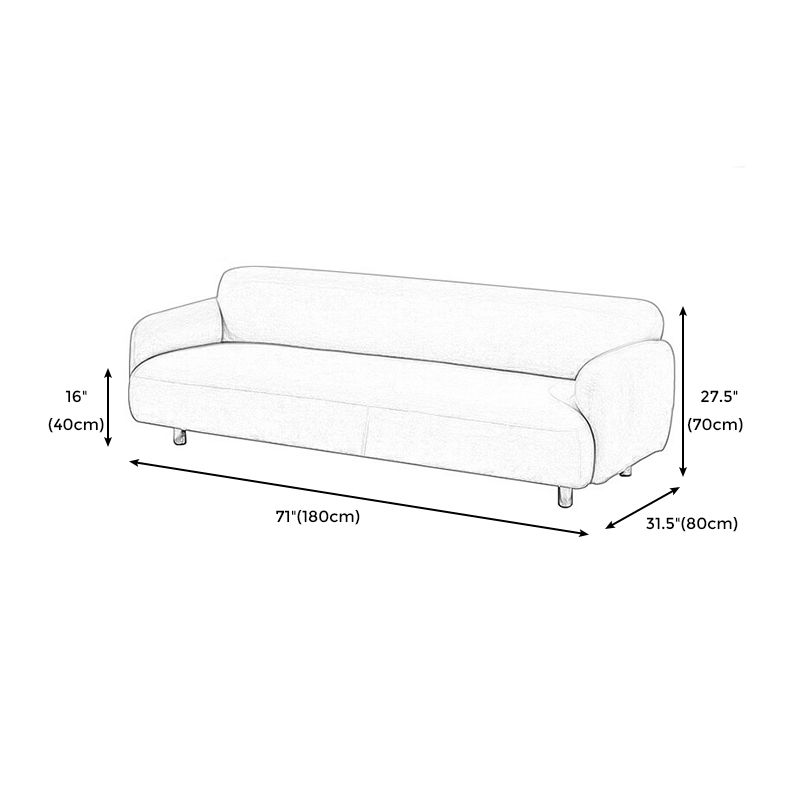 Modernism Metal Legs Rolled Arm Sofa Standard Cushions Sofa for Living Room Clearhalo 'furn' 'furn_sofas' 'Furniture' 'furniture_sofas' 'kitchen' 'kitchen_sofas' 'Living Room Furniture' 'Sofa' 'sofas' 1200x1200_95a84126-802d-4709-b20b-ca2b193fc6be