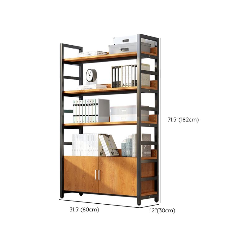 Moderner Stil Open Back Bookshelf Engineered Hole Books für Büro