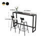 Modern Rectangle Top Counter Table 42-inch Height Table for Dining Room Clearhalo 'Bar Furniture' 'Bar Tables' 'bar_tables' 'furn' 'furn_bar_tables' 'Furniture' 'furniture_bar_tables' 'Kitchen & Dining Furniture' 1200x1200_95ac2ea5-a415-43ef-8c60-38e7c0d7ae49