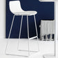 Modern Style Bar-stool Plastic Counter Bar Stool with Metal Legs for Kitchen Clearhalo 'Bar Furniture' 'Bar Stools' 'bar_stools' 'furn' 'furn_bar_stools' 'Furniture' 'furniture_bar_stools' 'Kitchen & Dining Furniture' 1200x1200_95acce5c-f18f-4c56-a12c-deaa3c8a71bd
