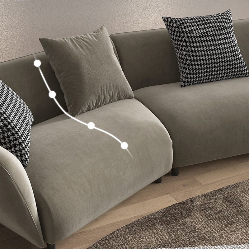 Dark Gray Flared Arm Sectional Contemporary Tight Back Curved Sofa for Living Room Clearhalo 'furn' 'furn_sectionals' 'Furniture' 'furniture_sectionals' 'Living Room Furniture' 'Sectionals' 1200x1200_95aed5b2-8d81-48fb-836c-4b3bd8950bd4