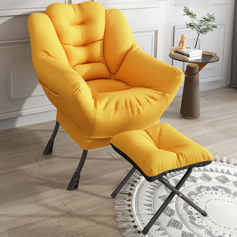 Scandinavian Accent Chair Solid Color Bedroom Reclining Basic Four Leg Arm Chair Clearhalo 'Accent Chairs' 'accent_chairs' 'Chairs & Seating' 'furn' 'furn_accent_chairs' 'Furniture' 'Living Room Furniture' 1200x1200_95b0cf76-766a-4ad8-9f90-62ba163a1f14