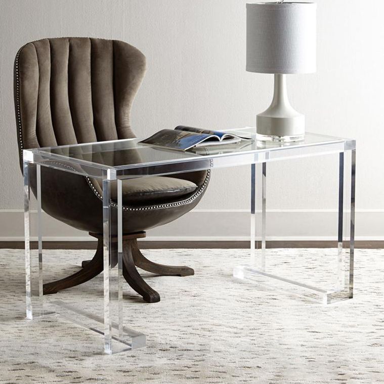 Acrylic Contemporary Rectangular Dining Table Clear Glass Table for Dining Room Clearhalo ' dining_table' 'Dining Tables & Seating' 'Dining Tables' 'furn' 'furn_dining_table' 'Furniture' 'furniture_dining_table' 'Kitchen & Dining Furniture' 'kitchen&dining_furn' 'kitchen' 'kitchen_dining_table' 1200x1200_95b10b15-34a7-43bc-b1b2-d25d6f74145d