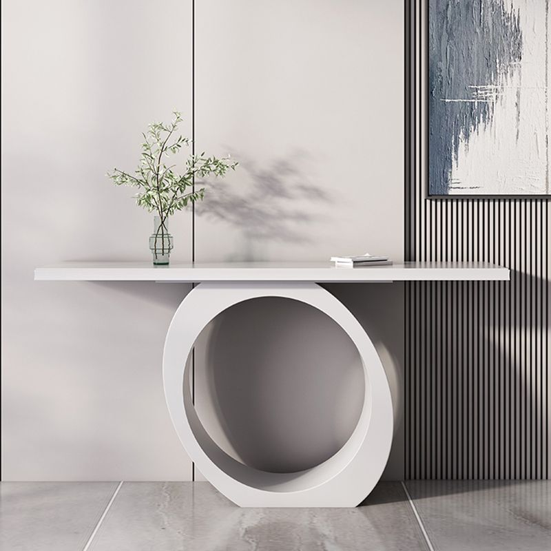 Contemporary Wooden Console Accent Table with Rectangle Top for Hall