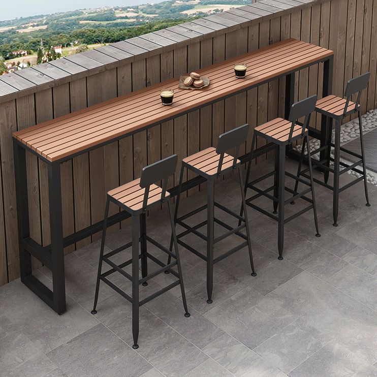 Contemporary Reclaimed Wood Bar Table Set 1/2/5 Pieces Counter Table Clearhalo 'Bar Furniture' 'furn' 'furn_home_bar_bar_sets' 'Furniture' 'Home Bars & Bar Sets' 'home_bar_bar_sets' 'Kitchen & Dining Furniture' 1200x1200_95b1cebc-32b7-4fe7-81b6-c9fd53b0da02