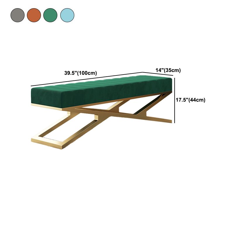 Glam Solid Color Seating Bench Upholstered Entryway and Bedroom Bench with Cushioned Clearhalo 'Benches' 'Chairs & Seating' 'furn' 'furn_benches' 'Furniture' 'Living Room Furniture' 1200x1200_95b5876a-9e9a-460a-b6ce-3ea31152baec