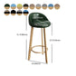 Modern Armless Backrest Counter Stool Steel Cashier Bar Stool with Cushion and Pedal Clearhalo 'Bar Furniture' 'Bar Stools' 'bar_stools' 'furn' 'furn_bar_stools' 'Furniture' 'furniture_bar_stools' 'Kitchen & Dining Furniture' 1200x1200_95b6ab08-057e-4541-81f3-933e4f95ddc5