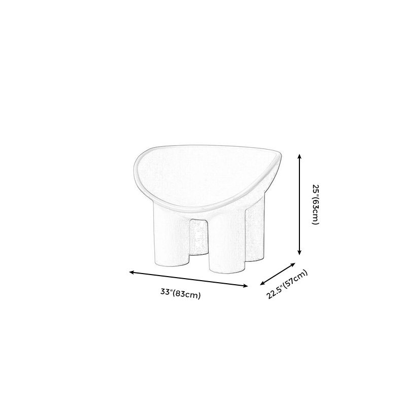 22.44" W √ó 32.68" L √ó 24.80" H Slipper Chair Armless Accent Chair with Basic Four Leg Clearhalo 'Accent Chairs' 'accent_chairs' 'Chairs & Seating' 'furn' 'furn_accent_chairs' 'Furniture' 'Living Room Furniture' 1200x1200_95b7a972-8b3a-4435-ae45-a9294e4411d9
