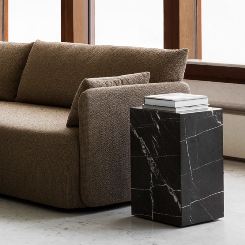 Contemporary Style Side Table Stone Block End Table for Living Room Clearhalo 'Coffee & Accent Tables' 'End & Side Tables' 'end_side_table' 'end_side_tables' 'furn' 'furn_end_side_tables' 'Furniture' 'furniture_end_side_table' 'Living Room Furniture' 1200x1200_95b846c6-7e96-4691-a617-5c34780d69bd