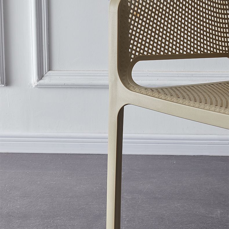 Contemporary Style Stackable Dining Chairs Kitchen Plastic Arm Chair Clearhalo 'Dining Chairs' 'Dining Tables & Seating' 'dining_chair' 'Furniture' 'furniture_dining_chair' 'Kitchen & Dining Furniture' 1200x1200_95b89e8c-bf73-4ef6-8817-b43e502952ce