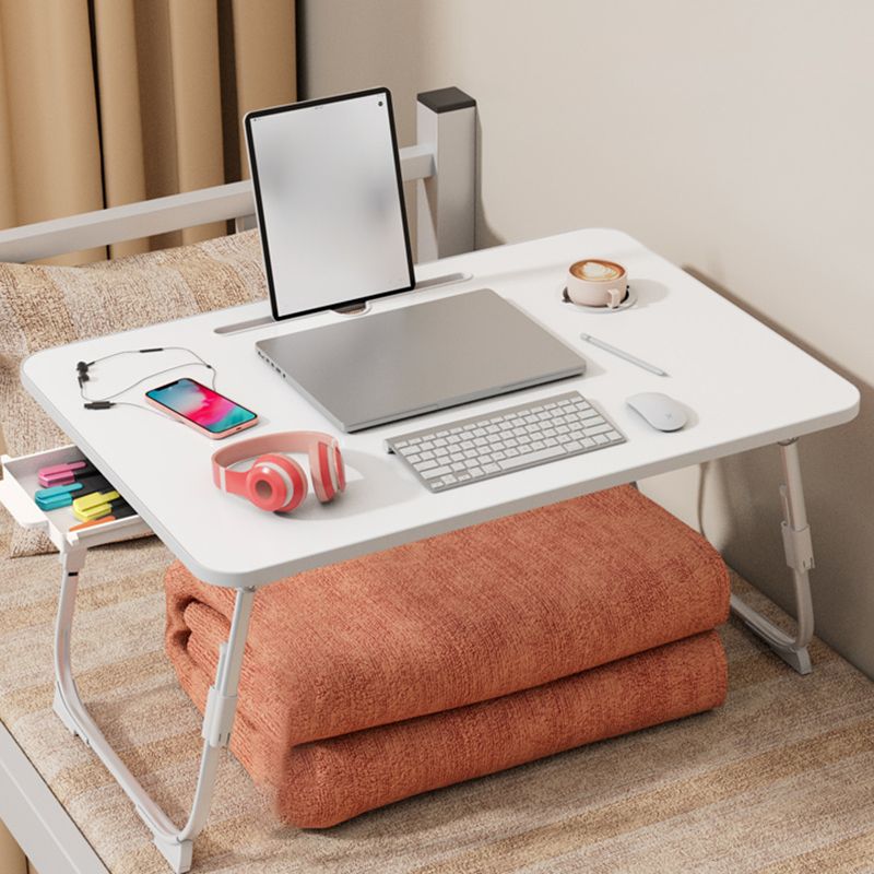 Contemporary Engineered Wood Writing Desk Bedroom Office Desk with White Legs Clearhalo 'furn' 'furn_office_desk' 'Furniture' 'Office Desks' 'Office Furniture' 'office_desk' 1200x1200_95b923cb-6036-4798-b944-b24f58c2e78f