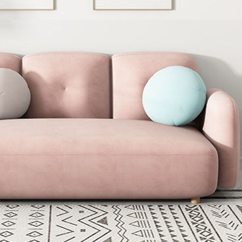 Contemporary Square Arm Sofa 28.74" Wide Standard Sofa for Living Room