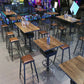 Table à manger de bar industriel, café et salle de repos, table à vin