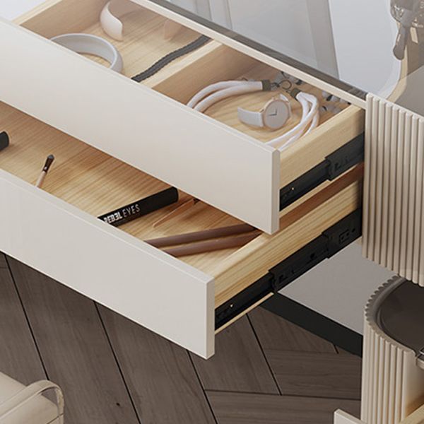 Set da tavolo da toeletta da toeletta per vanità per trucco da letto glam