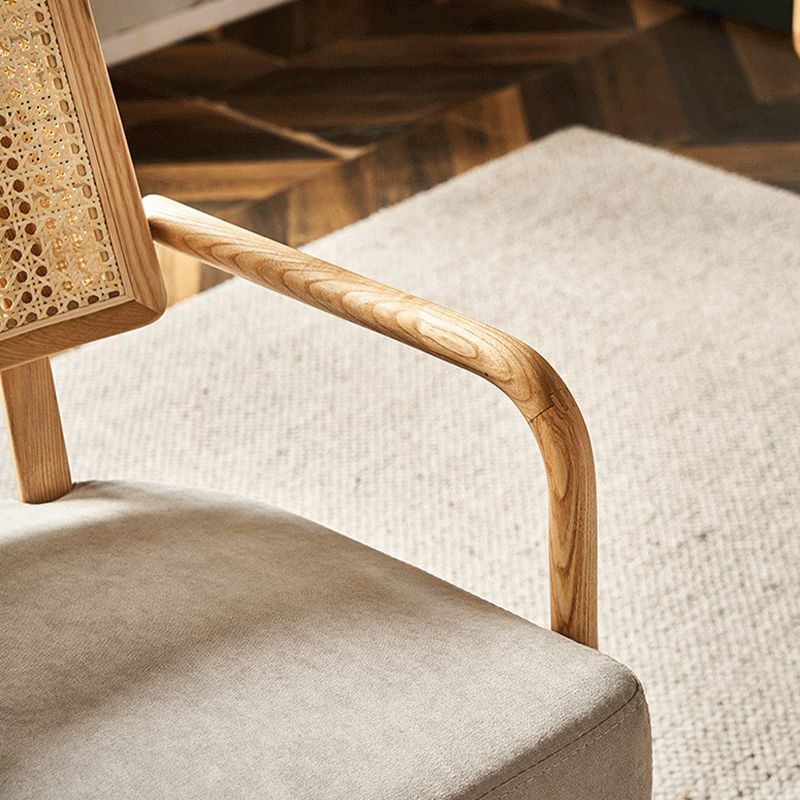 Contemporary Kitchen Dining Chairs Upholstered Chairs with Wood Base