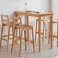 Modern Rectangle Bar Table Solid Wood Counter Height Bar Dining Table with 4 Legs Clearhalo 'Bar Furniture' 'Bar Tables' 'bar_tables' 'furn' 'furn_bar_tables' 'Furniture' 'Kitchen & Dining Furniture' 1200x1200_95bdb32e-1061-4273-bb2b-90c1a6874ddd