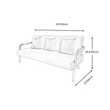 Modern Macaroon Velvet Sofa Tuxedo Arm Standard Tight Back Sofa Clearhalo 'furn' 'furn_sofas' 'Furniture' 'furniture_sofas' 'kitchen' 'kitchen_sofas' 'Living Room Furniture' 'Sofa' 'sofas' 1200x1200_95bf2878-6670-48f6-9ad6-be7a6d285fb1