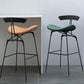 Glam Iron Counter Height Stools Cushion Barhocker für Bristol