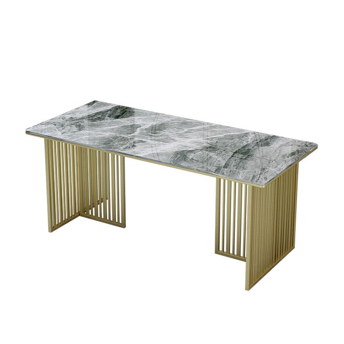 Luxury Sintered Stone Dining Table Rectangle Table with Double Pedestal Clearhalo 'Dining Tables & Seating' 'Dining Tables' 'dining_table' 'furn' 'furn_dining_table' 'Furniture' 'furniture_dining_table' 'Kitchen & Dining Furniture' 'kitchen' 'kitchen_dining_table' 1200x1200_95c55c3e-3d61-47e0-8531-048aa1f86665