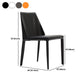 Silla de silla de comedor de cuero contemporánea en acabado mate para casa