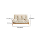 Cream Tufted Armless Sofa Wooden Frame Settee in Ash with Footrest Clearhalo 'furn' 'furn_sofas' 'Furniture' 'Living Room Furniture' 'Sofa' 'sofas' 1200x1200_95c6d0d4-1316-4b80-8656-2c5029c96a49