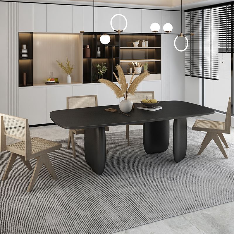 Ensemble de restauration en bois massif 1/2/5 pièces mobilier moderne de salle à manger intérieure