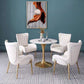 Glam Metal Dining Room Chairs Upholstered Side Armchair for Restaurant Use Clearhalo ' kitchen&dining_furn' 'Dining Chairs' 'Dining Tables & Seating' 'dining_chair' 'furn' 'furn_dining_chair' 'Furniture' 'furniture_dining_chair' 'Kitchen & Dining Furniture' 'kitchen' 1200x1200_95c98121-7244-4897-a04e-2117ea41ef5d