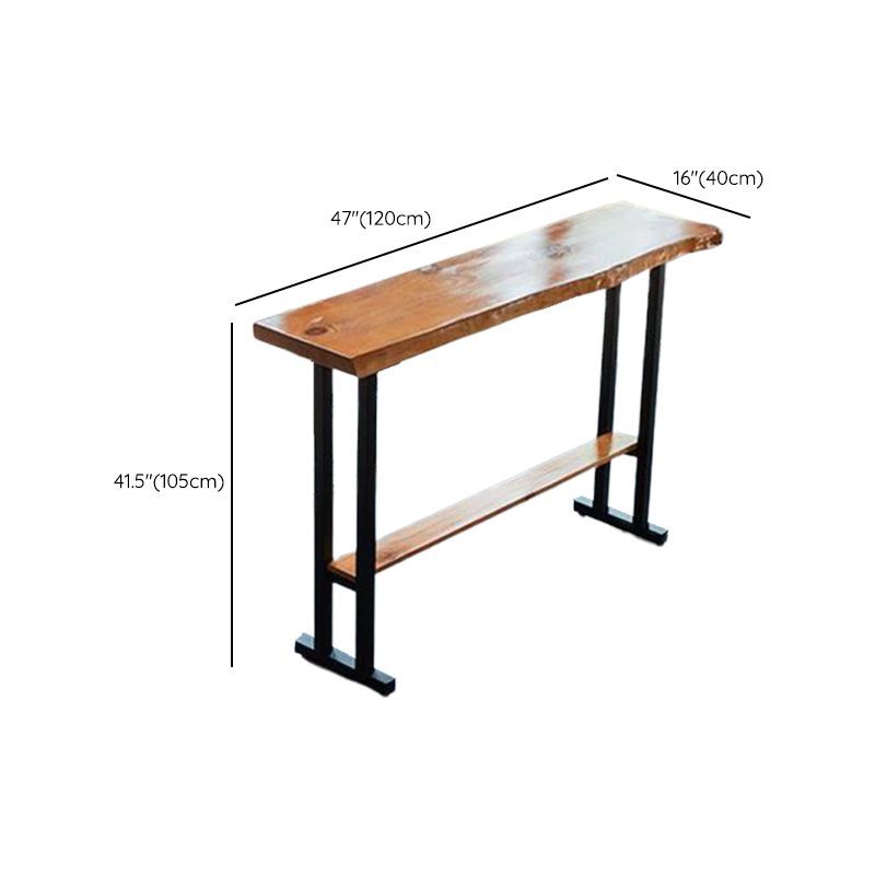 Rectangle Bar Height Pub Table Industrial Pub Height Dining Table Clearhalo 'Bar Furniture' 'Bar Tables' 'bar_tables' 'furn' 'furn_bar_tables' 'Furniture' 'Kitchen & Dining Furniture' 1200x1200_95c9e7cc-3f16-4628-9a97-dbfa12de7c6b
