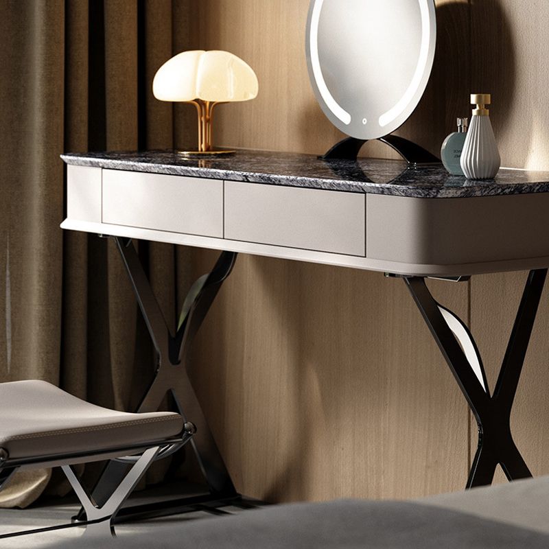 Modernismus Stone Top Eitelkeit 29,52 "hoher Eitelkeit mit Stuhl