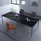 Metal Base Rectangle Dining Table Sintered Stone Table with 4 Legs Clearhalo 'Dining Tables & Seating' 'Dining Tables' 'dining_table' 'Furniture' 'furniture_dining_table' 'Kitchen & Dining Furniture' 'kitchen' 'kitchen_dining_table' 1200x1200_95cbe0a8-55c2-4b0e-9954-e0e5f3fae644