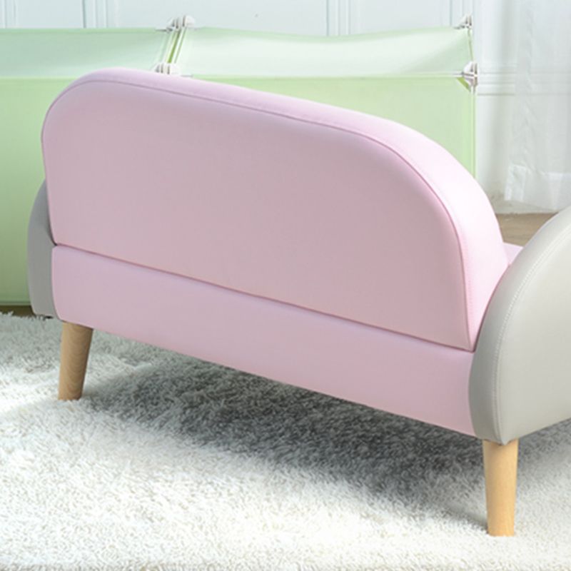 子供のためのモダンレザータイトバックロールアームソファソファソファ