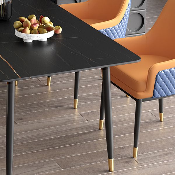 Nordic 1/2/5/7 Pieces Dining Set Sintered Stone Dining Table with Leather Chairs Clearhalo 'Dining Room Sets' 'Dining Tables & Seating' 'dining_room_set' 'furn' 'furn_dining_room_set' 'Furniture' 'furniture_dining_room_set' 'Kitchen & Dining Furniture' 'kitchen&dining_furn' 'kitchen' 1200x1200_95d38ab8-4fa4-45b8-9632-0ef5131a2671