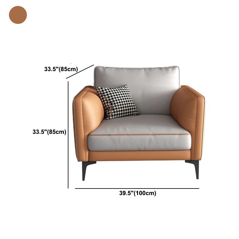 Stain Resistant Faux Leather Contemporary Standard Sofa Couch Clearhalo 'furn' 'furn_sofas' 'Furniture' 'furniture_sofas' 'Living Room Furniture' 'Sofa' 'sofas' 1200x1200_95d3eb4b-a70b-46bc-94ac-7e7426e821a6