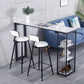 Industrial Style 1/2/3 Pieces Bar Table Set Rectangle Bar Table with Metal Stools Clearhalo 'Bar Furniture' 'furn' 'furn_home_bar_bar_sets' 'Furniture' 'Home Bars & Bar Sets' 'home_bar_bar_sets' 'Kitchen & Dining Furniture' 1200x1200_95d49f45-33be-43a5-bec6-d58b5c0d824d