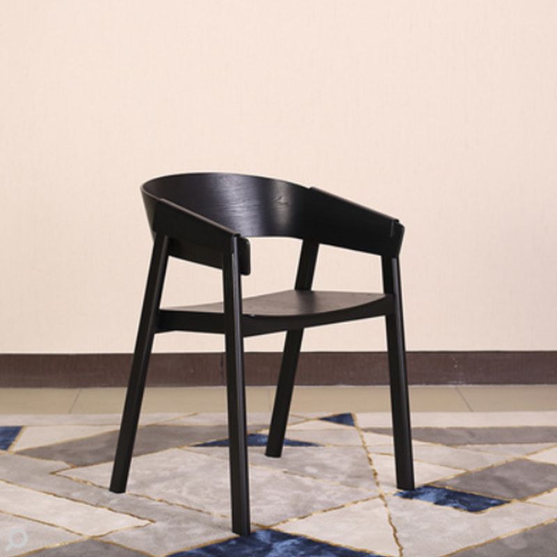 Contemporary Style Dining Chair Solid Wood Dining Room Chair for Home Clearhalo 'Dining Chairs' 'Dining Tables & Seating' 'dining_chair' 'furn' 'furn_dining_chair' 'Furniture' 'Kitchen & Dining Furniture' 1200x1200_95d54480-880d-41ee-bfb9-74d1cb3ca613