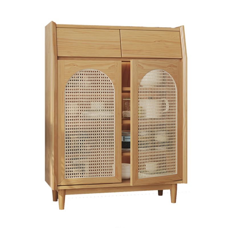 Sideboard per interni in legno da pranzo in legno chiaro moderno con gambe