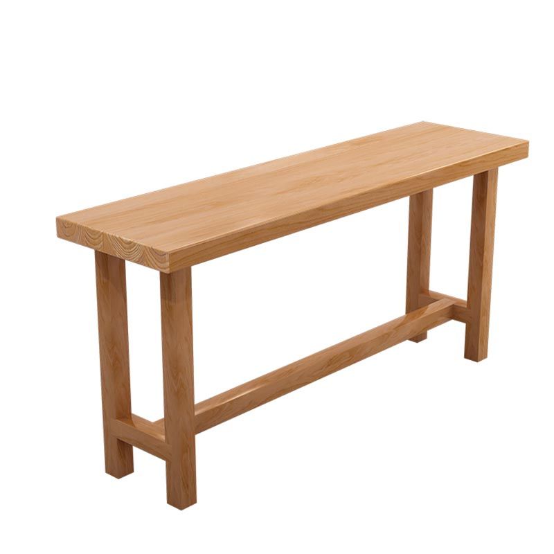 Rectangular Bar Pub Table Set 1/2/5/6/11 Pcs Solid Wood Bar Table and Bar Stools Clearhalo 'Bar Furniture' 'furn' 'furn_home_bar_bar_sets' 'Furniture' 'Home Bars & Bar Sets' 'home_bar_bar_sets' 'Kitchen & Dining Furniture' 1200x1200_95d67a82-56bb-43ad-8974-44c80a572e60