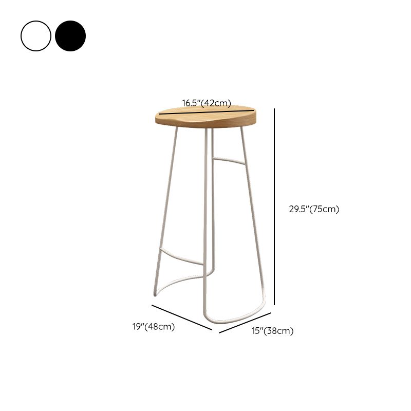 Wood Dining Stool Contemporary Backless Bar Stools with Footrest Clearhalo 'Bar Furniture' 'Bar Stools' 'bar_stools' 'furn' 'furn_bar_stools' 'Furniture' 'Kitchen & Dining Furniture' 1200x1200_95d70bba-36c0-4885-93d6-3e47c1aadc1a