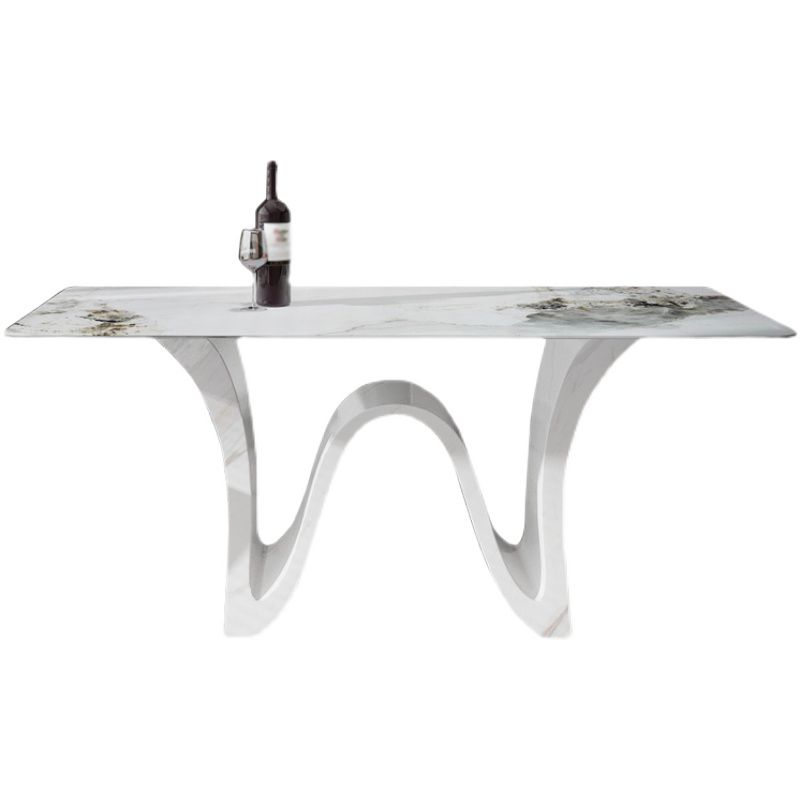 Mesa de comedor de estilo moderno Mesa de piedra sinterizada para comedor