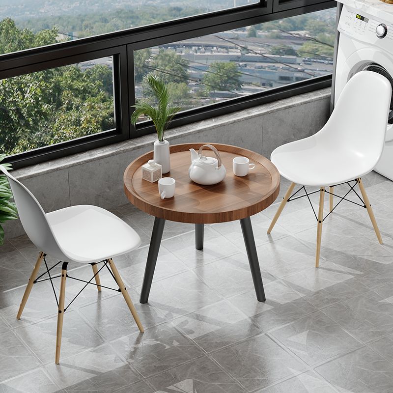 Modern 3 Legs Wooden Coffee Table Round Top Shape Cocktail Table for Living Room Clearhalo 'Coffee & Accent Tables' 'Coffee Tables' 'coffee_tables' 'furn' 'furn_coffee_tables' 'Furniture' 'Living Room Furniture' 1200x1200_95d8c90a-e8de-498b-921f-714934b7731d