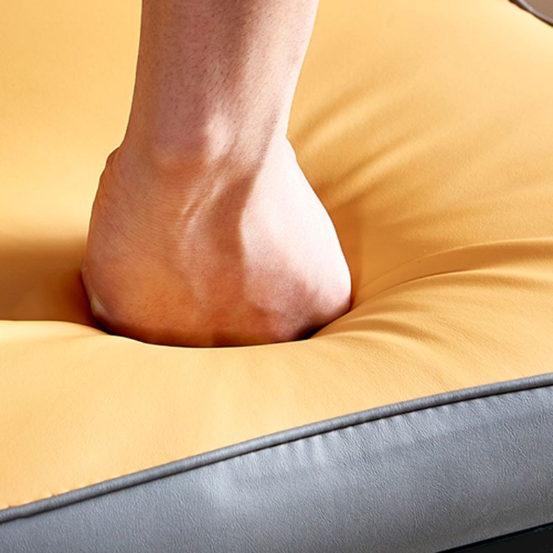 Metal Base Indoor Chair 18'' Wide Parsons Leather Chair for Restaurant Clearhalo ' kitchen&dining_furn' 'Dining Chairs' 'Dining Tables & Seating' 'dining_chair' 'furn' 'furn_dining_chair' 'Furniture' 'furniture_dining_chair' 'Kitchen & Dining Furniture' 'kitchen' 1200x1200_95d90e8e-8d14-4b4d-bf1a-23b2d270ee7a