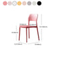 Contemporary Style Kitchen Chair Plastic Armless Open Back Dining Side Chair Clearhalo ' kitchen&dining_furn' 'Dining Chairs' 'Dining Tables & Seating' 'dining_chair' 'furn' 'furn_dining_chair' 'Furniture' 'furniture_dining_chair' 'Kitchen & Dining Furniture' 'kitchen' 1200x1200_95da4ac8-f2ce-434b-b41f-b7d29e0b13b9
