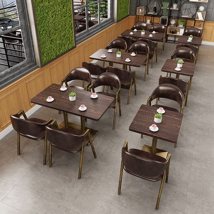 Sedie da pranzo in fux in pelle glam sedia da pranzo aperta