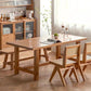 1/2/4/6 PCS Solid Wood Dining Room Set moderne stijl eetgelegenheid met rechthoekige tafel