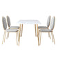 Juego de comedor nórdico de 1/2/5 piezas, mesa de comedor rectangular de piedra para comedor