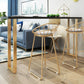 Black Glam Style Bar Table Rectangular Metal Bar Table with Gold Base Clearhalo 'Bar Furniture' 'Bar Tables' 'bar_tables' 'furn' 'furn_bar_tables' 'Furniture' 'furniture_bar_tables' 'Kitchen & Dining Furniture' 1200x1200_95de9182-a014-4d23-89ad-da2172029384