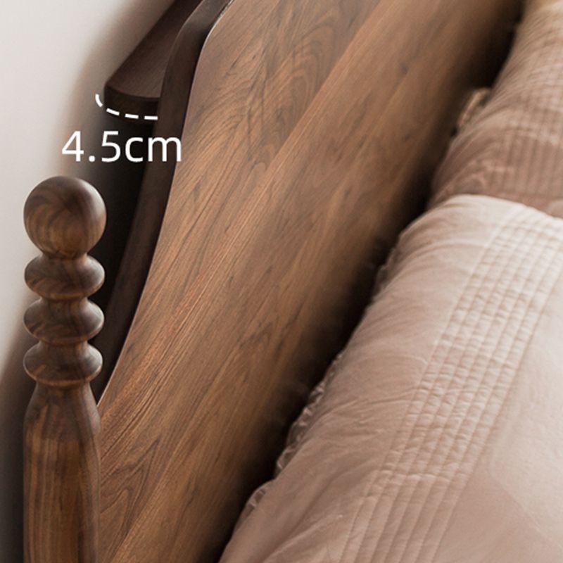 Solid Wood Headboard Poster Bed Walnut Bed Frame with Custom Legs Clearhalo 'Bedroom Furniture' 'Beds' 'furn' 'furn_beds' 'Furniture' 1200x1200_95df0d54-cb2b-4489-be7e-9b64e1d19038