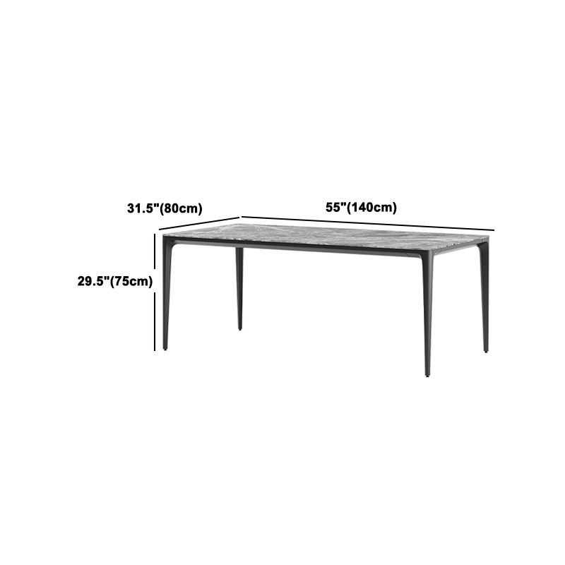 Modern Grey 1/4/5/7 Pieces Dinette Set Rectangle Legs Indoor Dining Table Set Clearhalo 'Dining Room Sets' 'Dining Tables & Seating' 'dining_room_set' 'furn' 'furn_dining_room_set' 'Furniture' 'Kitchen & Dining Furniture' 1200x1200_95df7ca0-516c-4b45-8b1c-ed323579fa8e