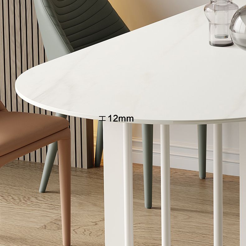 Sintered Stone Top Modern Table for Restaurant Dining Table with Double Pedestal Base Clearhalo ' dining_table' 'Dining Tables & Seating' 'Dining Tables' 'furn' 'furn_dining_table' 'Furniture' 'furniture_dining_table' 'Kitchen & Dining Furniture' 'kitchen&dining_furn' 'kitchen' 'kitchen_dining_table' 1200x1200_95e0b8c1-13d3-45ae-aacb-9a66eec87ed0