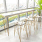 Glam Bar-height Table Solid Wood Top Pub Table for Dining Room Clearhalo 'Bar Furniture' 'Bar Tables' 'bar_tables' 'furn' 'furn_bar_tables' 'Furniture' 'Kitchen & Dining Furniture' 1200x1200_95e39284-32c1-447f-aea9-8e4b92a41879